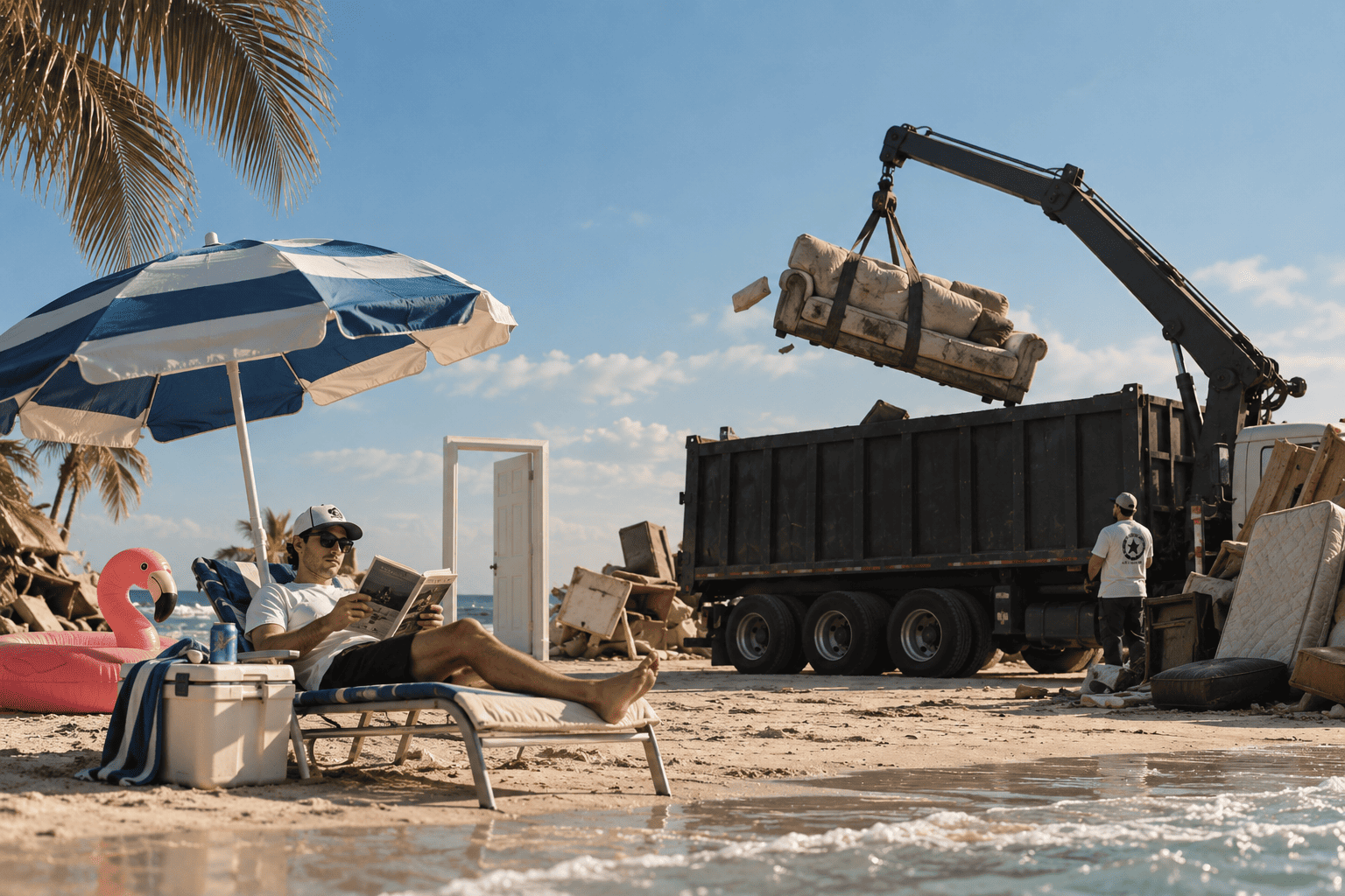 KICKOUT hauling service near a South Florida home