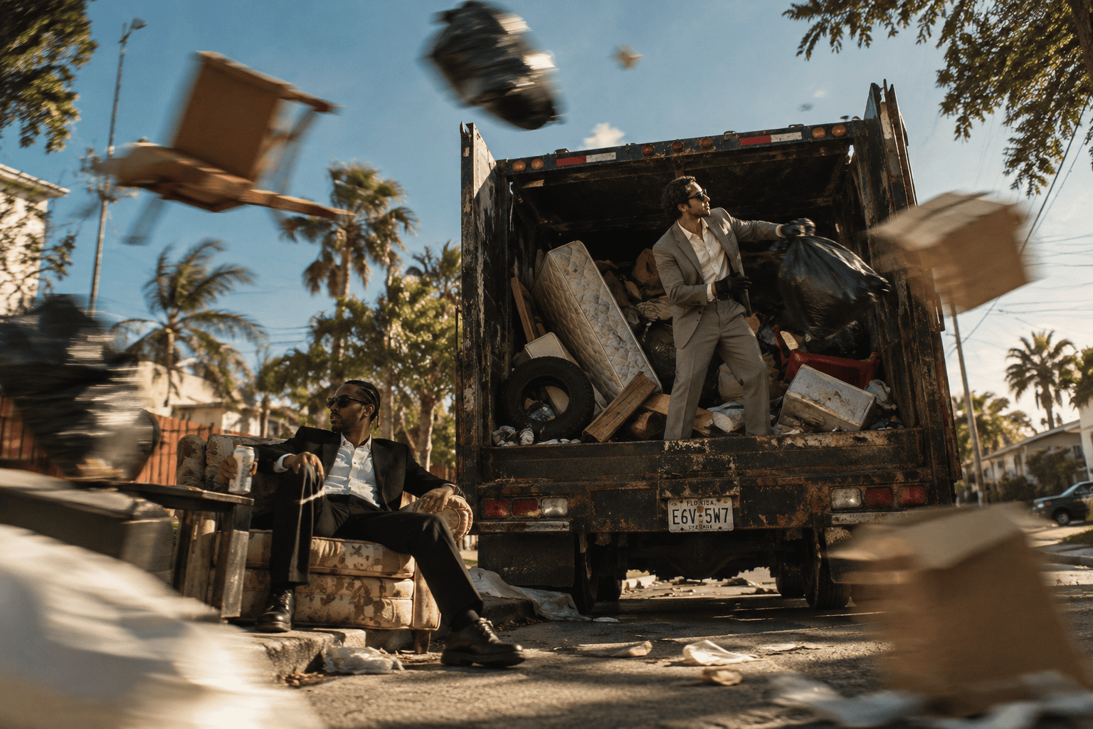KICKOUT junk removal truck serving South Florida